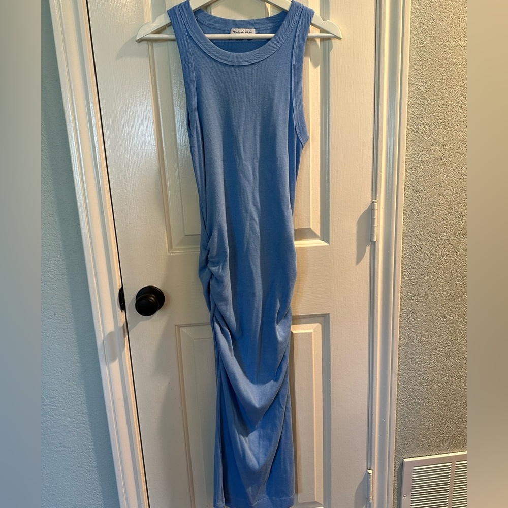 Michael Stars Blue Sleeveless Scoop Neck Maxi Dress